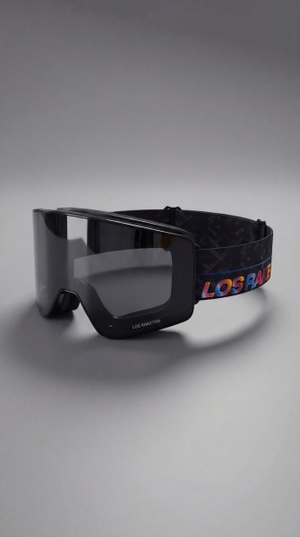 Горнолыжная Маска ATOM Magnet с замочком + ДОП ЛИНЗА (размер L) (BLACK EDITION ( цветная резинка, глянцевый ))